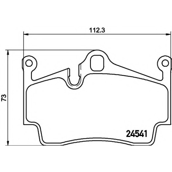 TEXTAR Arka Fren Balatası - Boxster Cayman 2013 - Kod TEX2454101 - OEM 98735293901 ürün görseli