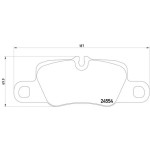 TEXTAR Arka Fren Balatası - Panamera - Kod TEX2455401 - OEM 97035294904