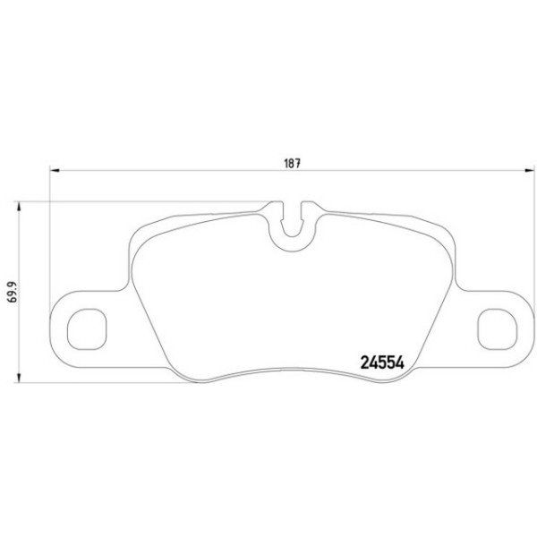 TEXTAR Arka Fren Balatası - Panamera - Kod TEX2455401 - OEM 97035294904