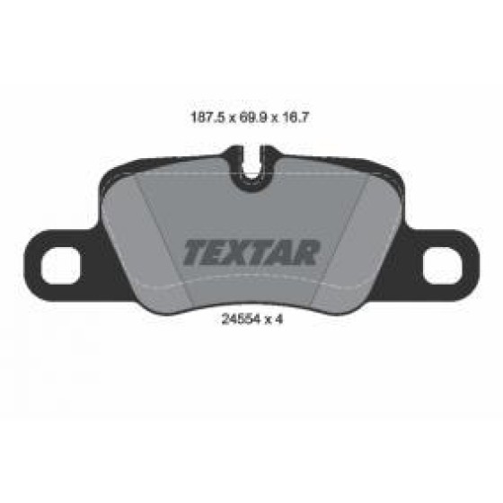 TEXTAR Arka Fren Balatası - 911 3.8 4S 2013 - Kod TEX2455404 - OEM 99135294901 ürün görseli
