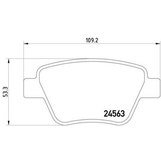 TEXTAR Fren Balatası - Arka-fişsiz Cayd-cayc Volkswagen Caddy 3-jetta4 1.6TDİ - Kod TEX2456301 - OEM 5K0698451 ürün görseli