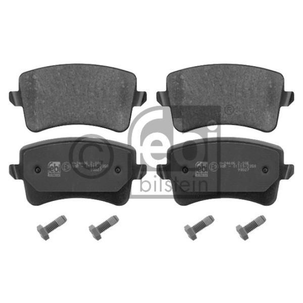 TEXTAR Fren Balatası - Arka-fişsiz Cdnc-caga-cabb-caha A4-a5-q5 1.8tfsi-2.0tfsi-2.0tdi - Kod TEX2460602 - OEM 8K0698451