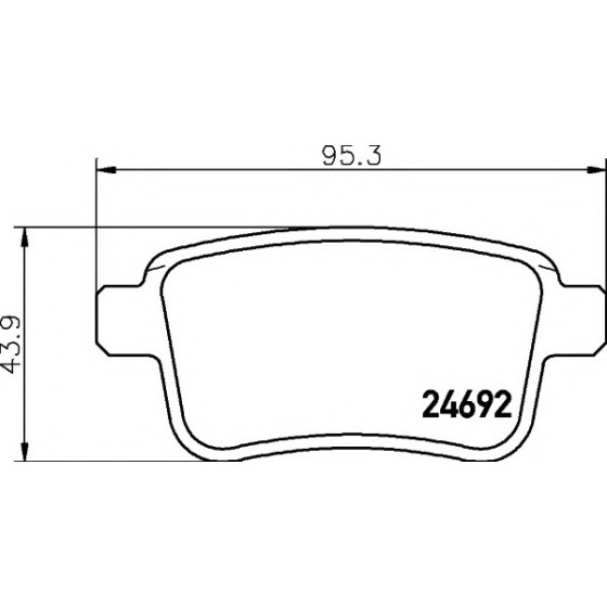 TEXTAR Arka Fren Balatası - Mercedes-benz Citan 415 2013 - Kod TEX2469204 - OEM A4154210410 ürün görseli