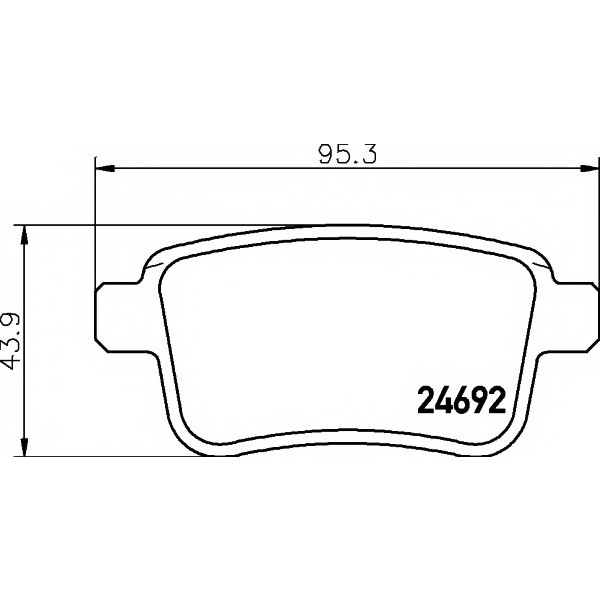 TEXTAR Arka Fren Balatası - Mercedes-benz Citan 415 2013 - Kod TEX2469204 - OEM A4154210410