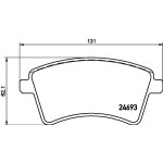 TEXTAR Ön Fren Balatası - Mercedes-benz Citan 415 2013 - Kod TEX2469301 - OEM A4154210610