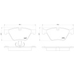 TEXTAR Ön Fren Balatası - F10 - Kod TEX2469701 - OEM 34116775310