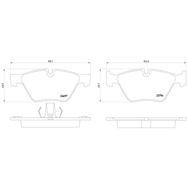 TEXTAR Ön Fren Balatası - F10 - Kod TEX2469701 - OEM 34116775310
