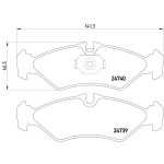 TEXTAR Arka Fren Balatası - 901 Mercedes-benz Sprinter - Kod TEX2473901 - OEM A0044205620