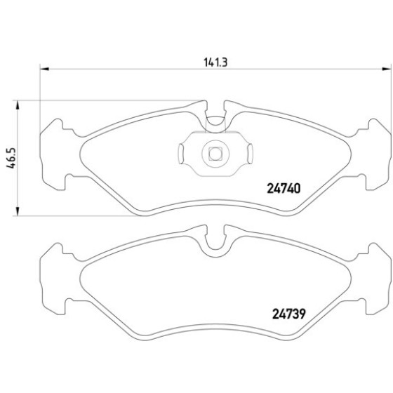 TEXTAR Arka Fren Balatası - 901 Mercedes-benz Sprinter - Kod TEX2473901 - OEM A0044205620 ürün görseli
