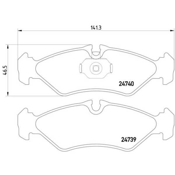 TEXTAR Arka Fren Balatası - 901 Mercedes-benz Sprinter - Kod TEX2473901 - OEM A0044205620