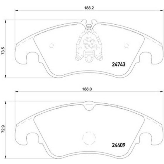 TEXTAR Fren Balatası - Ön-fişli Cdnc-caha-cglb-cglc A5-a6-a7-q5 2.0tfsi-2.0tdi - Kod TEX2474301 - OEM 8K0698151H ürün görseli