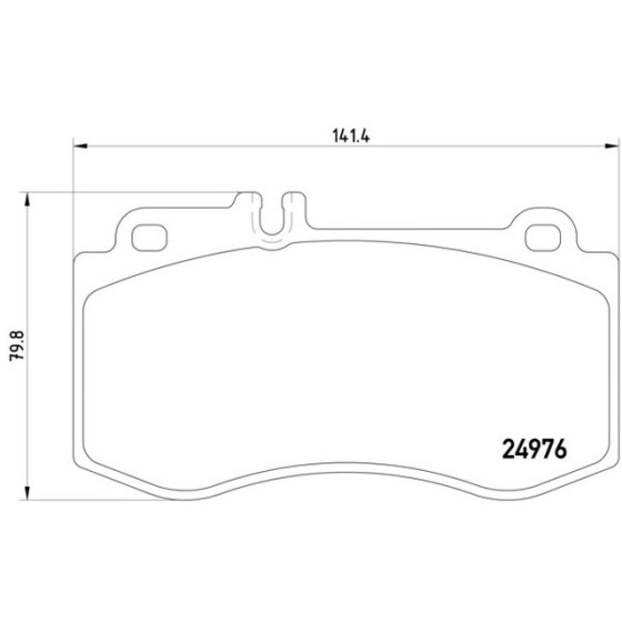 TEXTAR Ön Fren Balatası - 218 - Kod TEX2497601 - OEM A0074206320 ürün görseli