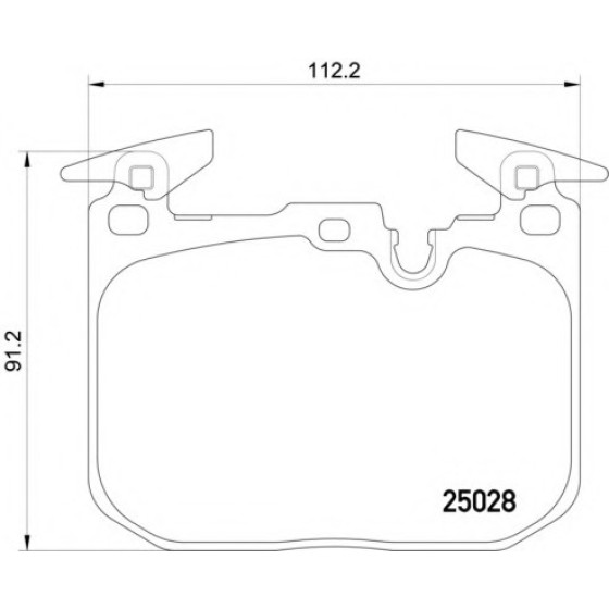 TEXTAR Ön Fren Balatası - Spor Tip -Bmw 320D F20-30 - Kod TEX2502801 - OEM 34116850850 ürün görseli