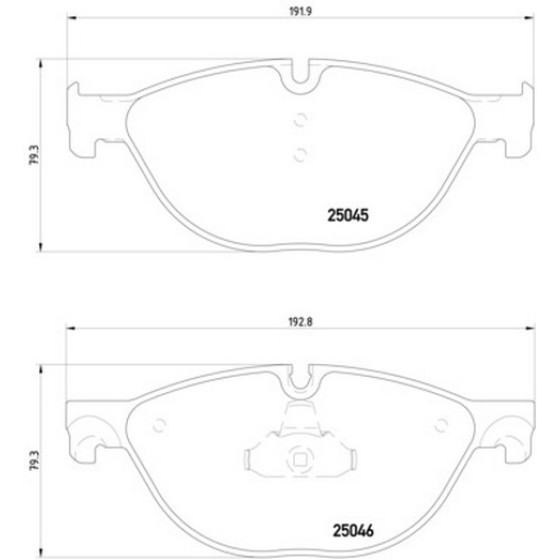 TEXTAR Ön Fren Balatası - Kod TEX2504501 - OEM 34116793021 ürün görseli