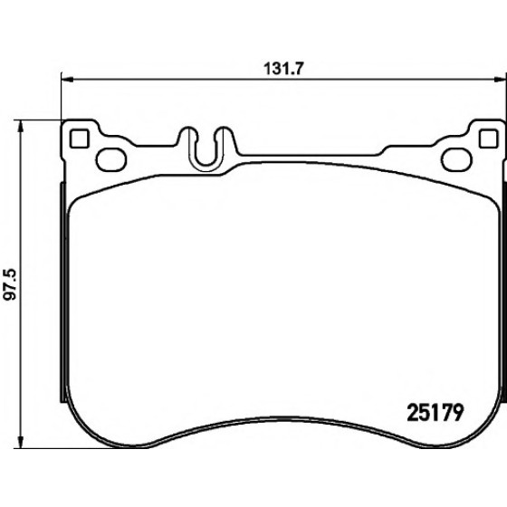 TEXTAR Ön Fren Balatası - 231 - Kod TEX2517901 - OEM A0084203320 ürün görseli