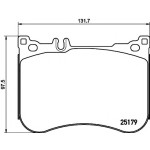 TEXTAR Ön Fren Balatası - Spor Tip 222 2013 - Kod TEX2517903 - OEM A0084200220