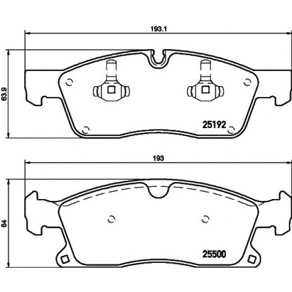 TEXTAR Ön Fren Balatası - Usa 166 - Kod TEX2519201 - OEM A0074208120