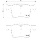 TEXTAR Ön Fren Balatası - Kod TEX2519901 - OEM 34116854126