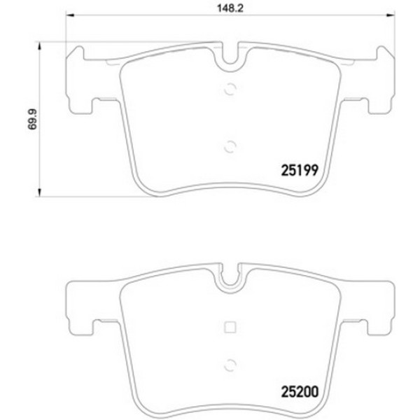 TEXTAR Ön Fren Balatası - Kod TEX2519901 - OEM 34116854126