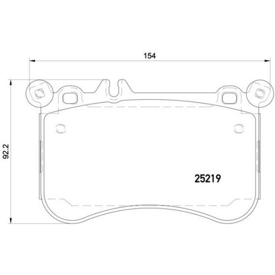 TEXTAR Ön Fren Balatası - Kod TEX2521901 - OEM A0064200520 ürün görseli