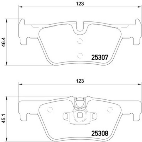 TEXTAR Arka Fren Balatası - F20-30 - Kod TEX2530701 - OEM 34216850569