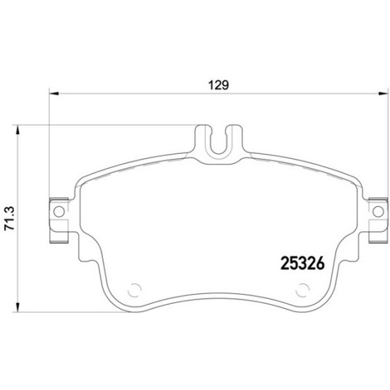 TEXTAR Ön Fren Balatası - Kod TEX2532601 - OEM A0084200420 ürün görseli