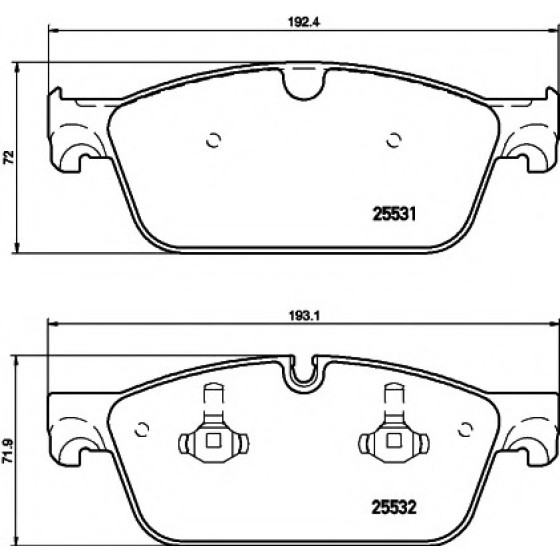 TEXTAR Ön Fren Balatası - Usa - Amg 166 - Kod TEX2553103 - OEM A0084200020 ürün görseli
