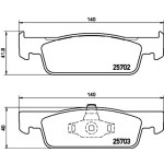 TEXTAR Ön Fren Balatası - For Two-four Smart 2015 - Kod TEX2570201 - OEM A4534210100