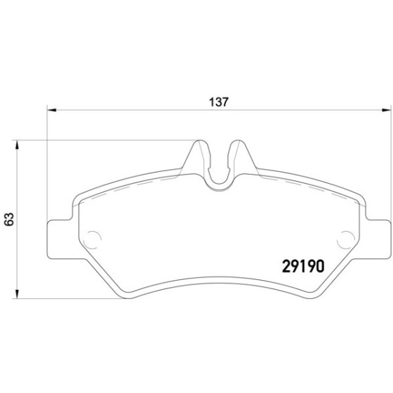 TEXTAR Arka Fren Balatası - Balata Fişli Mercedes-benz Sprinter-crafter 2007 - Kod TEX2919001 - OEM A0044206920 ürün görseli
