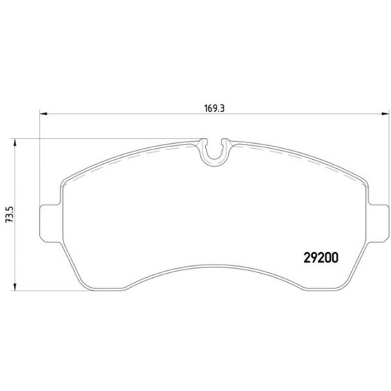 TEXTAR Ön Fren Balatası - 515 Mercedes-benz Sprinter-crafter 2007 - Kod TEX2920002 - OEM A0044208220 ürün görseli