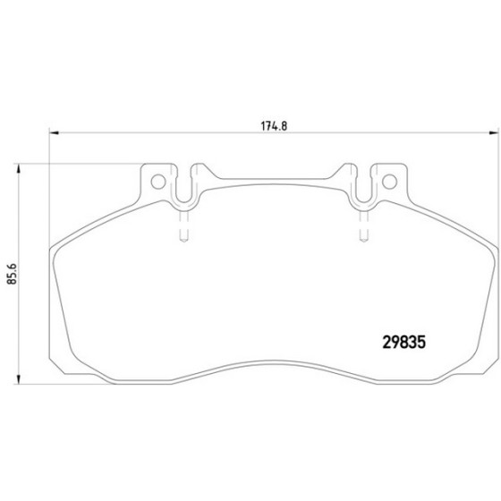 TEXTAR Fren Balatası - Ön-arka Vario - Kod TEX2983506 - OEM A0044204820 ürün görseli