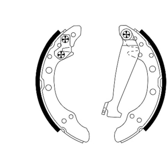 TEXTAR Fren Pabuç Balata Arka Aee-ahw-bby-amf-bud-bnm Volkswagen Polo 3 - Volkswagen Polo 4 - Volkswagen Polo 5 1.4 16v-1.4 Audi Tdi-1.6 - Kod TEX91044700 - OEM 1H0698520X ürün görseli
