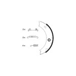 TEXTAR Fren Balatası - EL Fren Balatasi 412 Mercedes-benz Sprinter - Kod TEX91057900 - OEM A0024205920