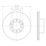 TEXTAR Fren Diski - Aynasi ÖN 126 110 - Kod TEX92020400 - OEM A1264200005