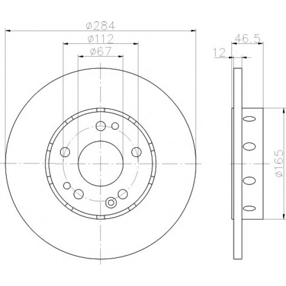 TEXTAR Fren Diski - Aynasi ÖN 124 - Kod TEX92031803 - OEM A1244211312 ürün görseli