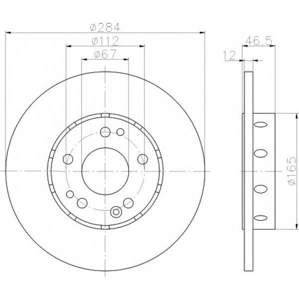 TEXTAR Fren Diski - Aynasi ÖN 124 - Kod TEX92031803 - OEM A1244211312