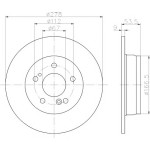 TEXTAR Arka Fren Diski - 96-10 - Kod TEX92032703 - OEM A2034230112