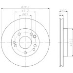 TEXTAR Fren Diski - Aynasi ÖN Havali 201 - Kod TEX92038600 - OEM A2014211512