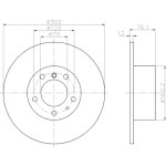 TEXTAR Fren Diski - Aynasi ÖN E34 - Kod TEX92042103 - OEM 34111161693