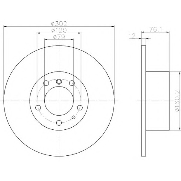 TEXTAR Fren Diski - Aynasi ÖN E34 - Kod TEX92042103 - OEM 34111161693