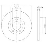 TEXTAR Fren Diski - Aynasi ÖN Havali E36-46 - Kod TEX92055603 - OEM 34111165455