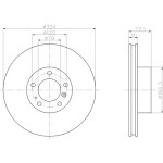 TEXTAR Fren Diski - Aynasi ÖN E38-39 -2000 - Kod TEX92058300 - OEM 34116757746