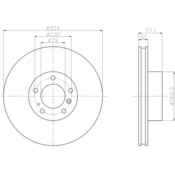 TEXTAR Fren Diski - Aynasi ÖN E38-39 -2000 - Kod TEX92058300 - OEM 34116757746