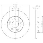 TEXTAR Fren Diski - Aynasi ÖN 180 202 - Kod TEX92059303 - OEM A2024210212