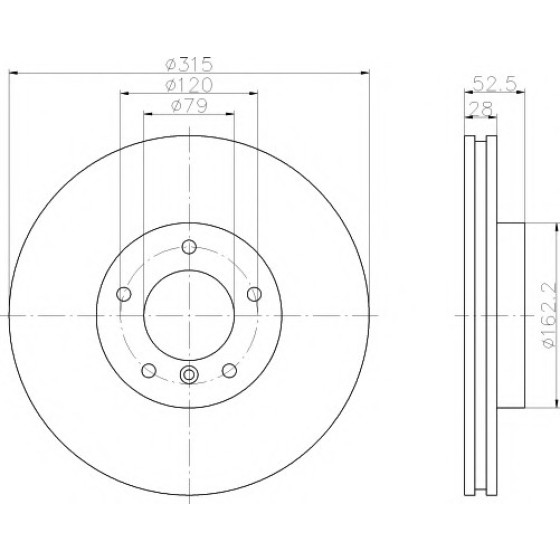 TEXTAR Fren Diski - Aynasi ÖN Sol E36-m3 - Kod TEX92071103 - OEM 34112227171 ürün görseli