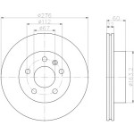 TEXTAR Fren Diski - Aynasi ÖN 638 - Kod TEX92074403 - OEM A6384210112