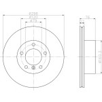 TEXTAR Fren Diski - Aynasi ÖN Havali E39 - Kod TEX92075003 - OEM 34116767061