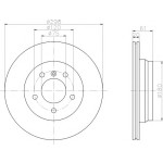 TEXTAR Fren Diski - Aynasi Arka Havali E39 - Kod TEX92075103 - OEM 34216767060
