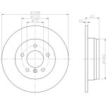 TEXTAR Fren Diski - Aynasi Arka E39 - Kod TEX92076603 - OEM 34216767049