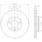 TEXTAR Fren Diski - Aynasi Ön-havali Alz A4 1.6 - Kod TEX92083503 - OEM 8E0615301P